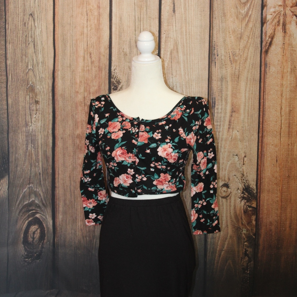 Floral crop Top